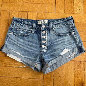 Light Blue Jean Shorts